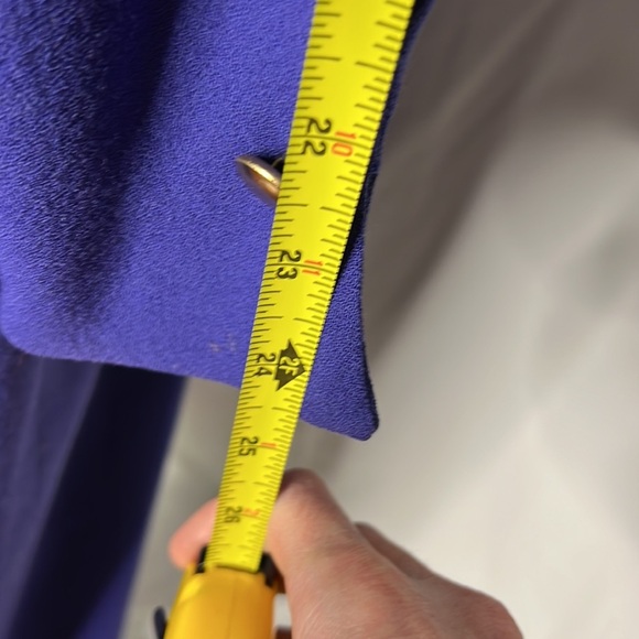 Selina blue woolen fitted collared dress size 6 - Picture 5 of 14